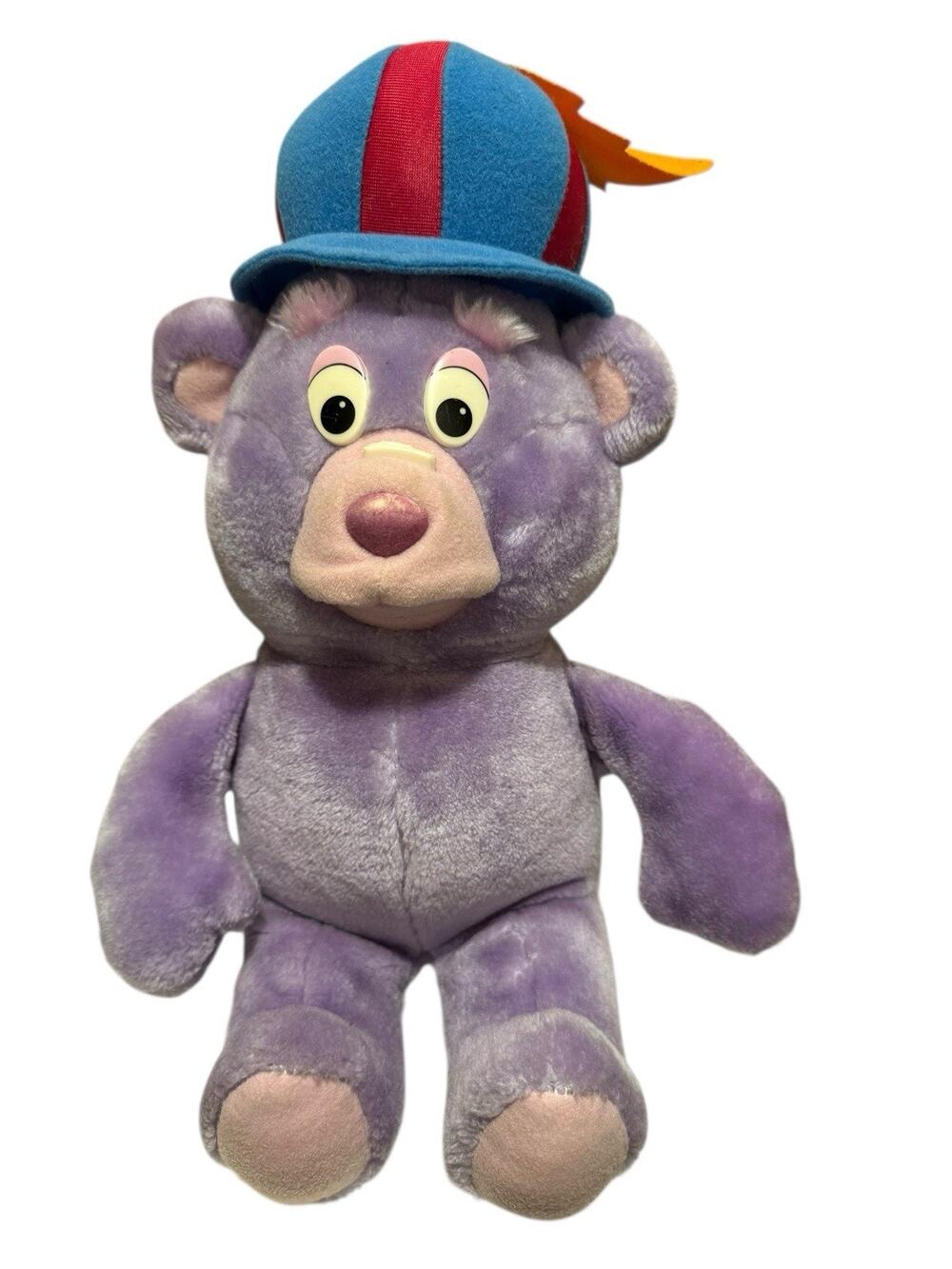 Vintage 1980s Fisher Price Gummi Bears Zummi Stuffed plush Doll Cuddly Soft Toy
